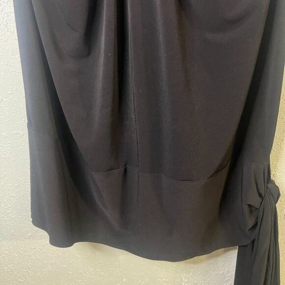 Lane Bryant Black Halter Tank Top sz 22 with sequins and glass beading feminine - Picture 8 of 9